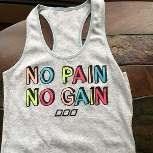 Lorna Jane Tank No Pain No Gain Sz Large